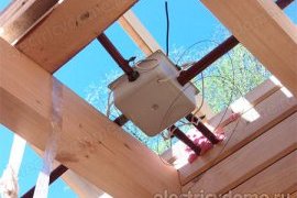 скрытая электропроводка в деревянном доме
