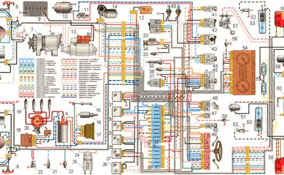 Схема электропроводки ВАЗ